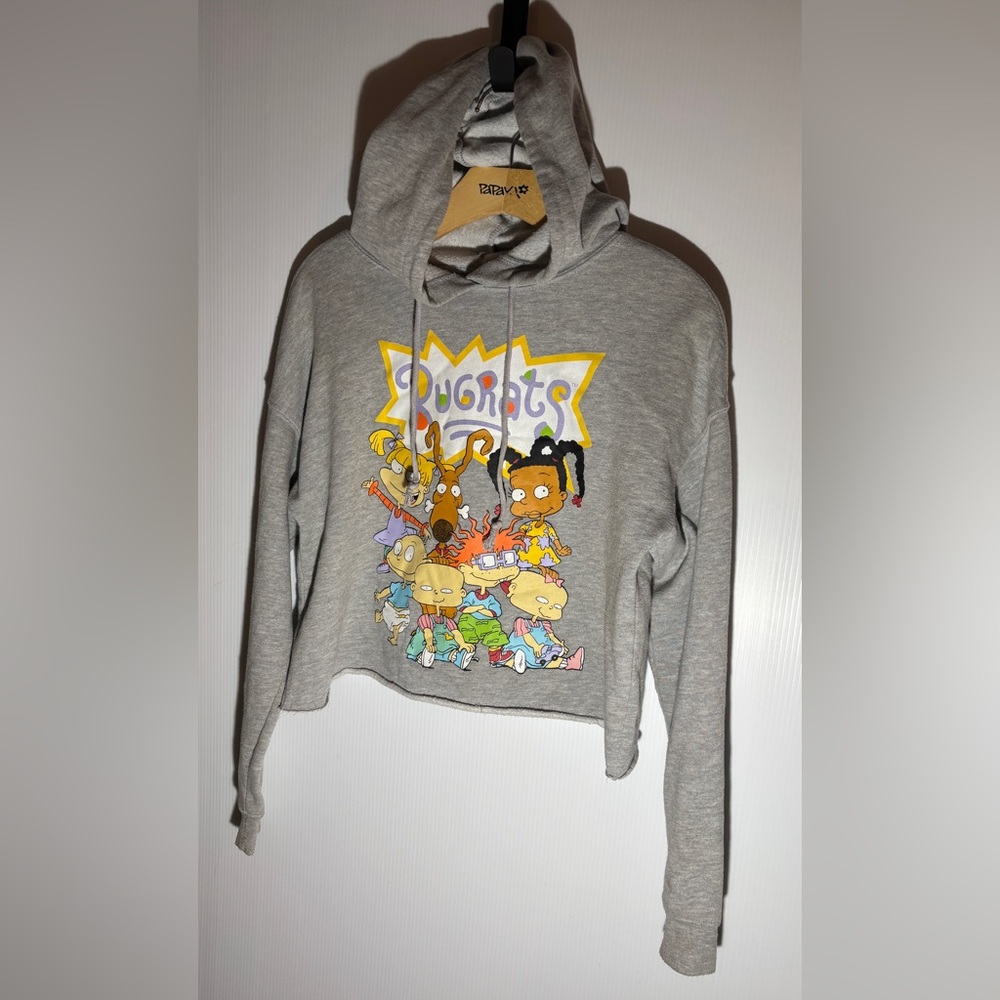 ✨ Nickelodeon Rugrats Cropped Hoodie ✨
Size: Medium Color: Gray